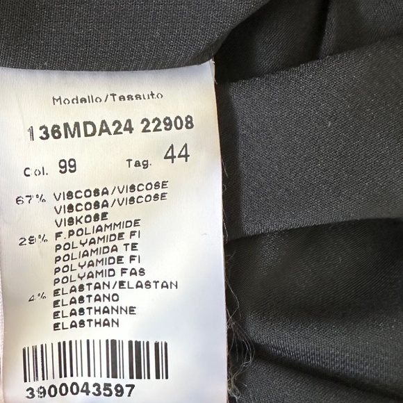 MSGM Women's Fall Winter Party Black Dress, Size IT 44/ US 6, Made in Italy - Picture 7 of 8